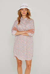 LAURENLY – Tunique Liberty Manches 3/4 Coupe évasée – Femme – Phoebe 090P